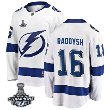 Breakaway Fanatics Branded Youth Taylor Raddysh Tampa Bay Lightning Away 2020 Stanley Cup Champions Jersey - White