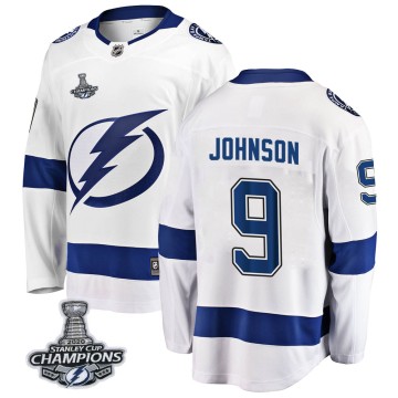 Breakaway Fanatics Branded Youth Tyler Johnson Tampa Bay Lightning Away 2020 Stanley Cup Champions Jersey - White