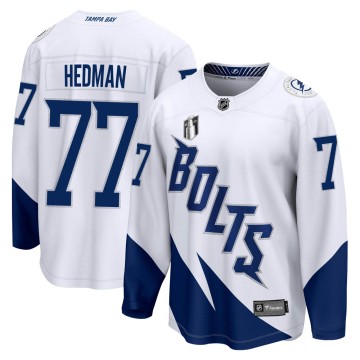Breakaway Fanatics Branded Youth Victor Hedman Tampa Bay Lightning 2022 Stadium Series 2022 Stanley Cup Final Jersey - White