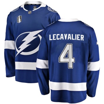 Breakaway Fanatics Branded Youth Vincent Lecavalier Tampa Bay Lightning Home 2022 Stanley Cup Final Jersey - Blue