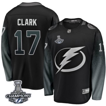 Breakaway Fanatics Branded Youth Wendel Clark Tampa Bay Lightning Alternate 2020 Stanley Cup Champions Jersey - Black