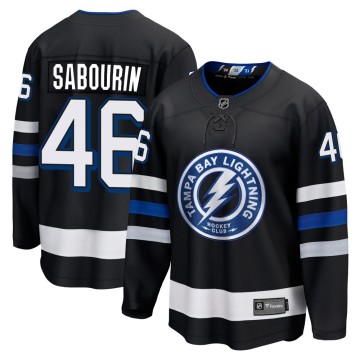 Premier Fanatics Branded Men's Scott Sabourin Tampa Bay Lightning Breakaway Alternate Jersey - Black