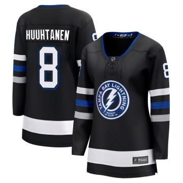 Premier Fanatics Branded Women's Niko Huuhtanen Tampa Bay Lightning Breakaway Alternate Jersey - Black