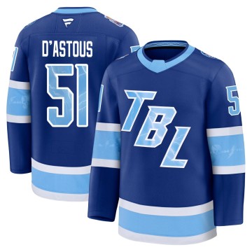 Premium Fanatics Youth Charle-Edouard D'Astous Tampa Bay Lightning 2026 Stadium Series Jersey - Blue